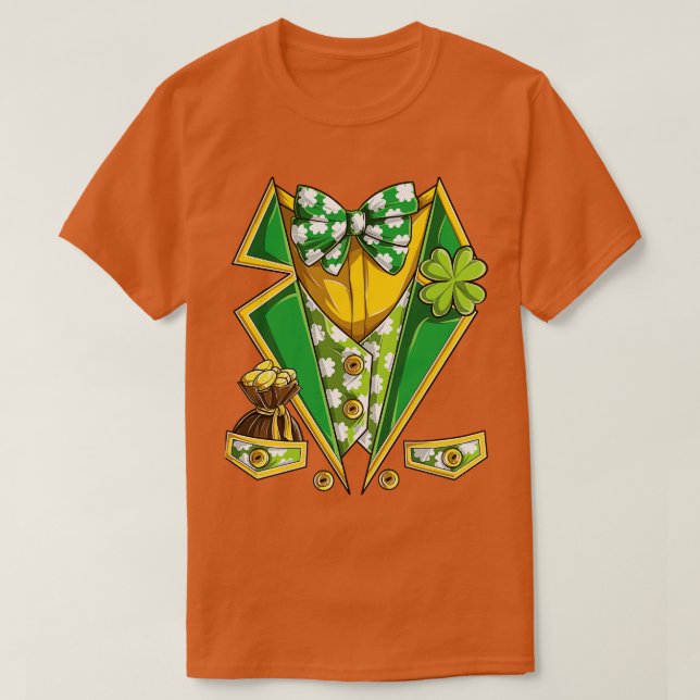 St patricks day Leprechaun Costume Funny Novelty T Shirt (Design framsida)