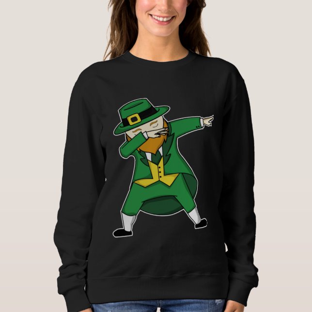 St Patricks Day leprechaun dabbing st patty s Kids T Shirt (Framsida)