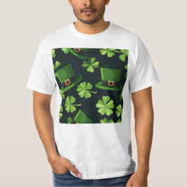 St. Patrick's Day Leprechaun Hats Mönster T Shirt