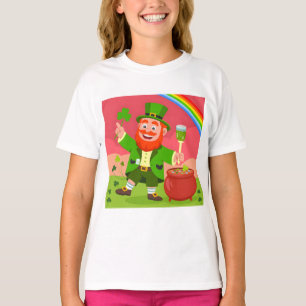 St. Patrick's Day Leprechaun-illustration T Shirt