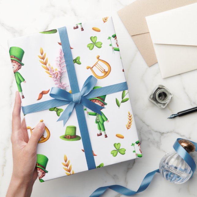 St patrick's day Leprechaun Irish Presentpapper (Gifting)