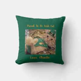 St Patricks Day Leprechaun Katt Kudde