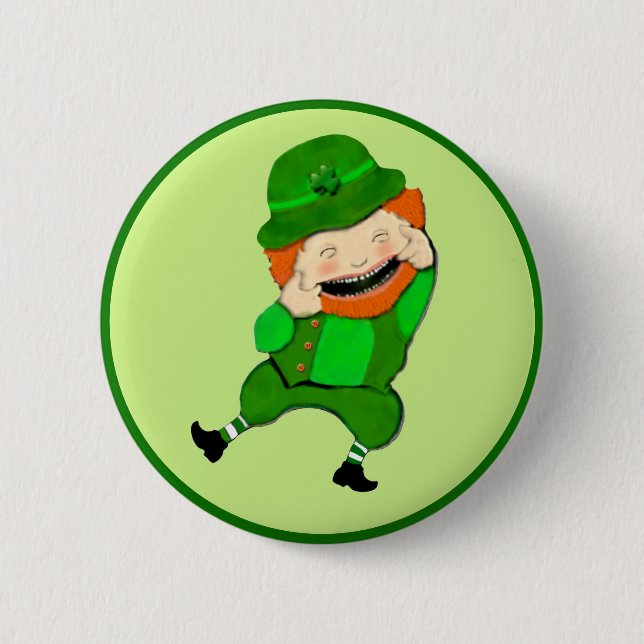 St. Patrick's Day Leprechaun-knapp Knapp (Framsida)