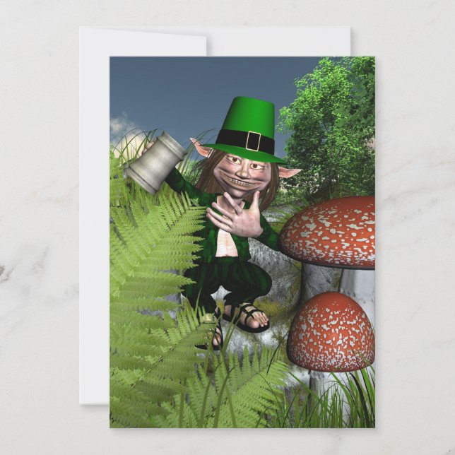 St patrick's day Leprechaun Kort (Framsida)
