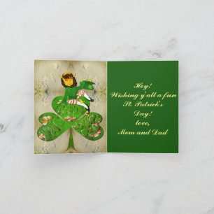 St. Patrick's Day Leprechaun Kort