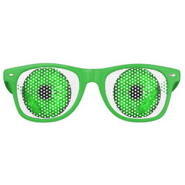 St patricks day Leprechaun Öga Grönt Saint Paddy Retro Solglasögon