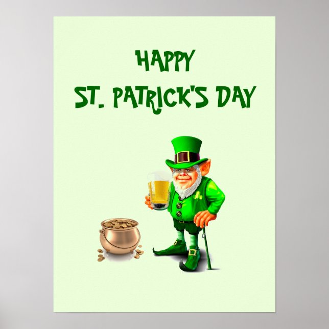 ST. PATRICK'S DAY LEPRECHAUN   POSTER (Framsidan)