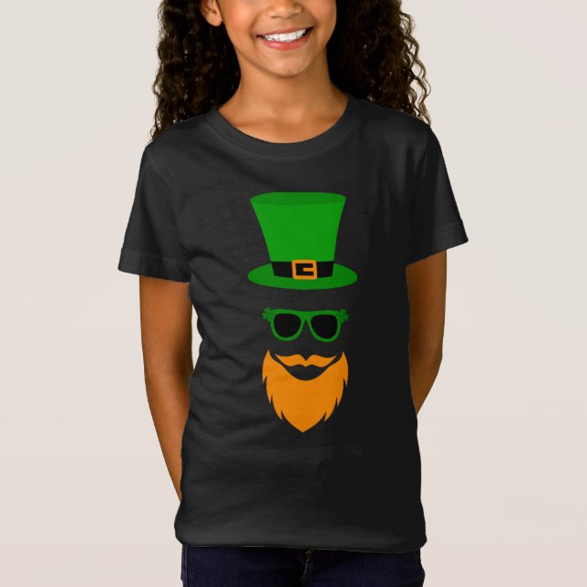St. Patrick's Day Leprechaun T Shirt (Framsida)