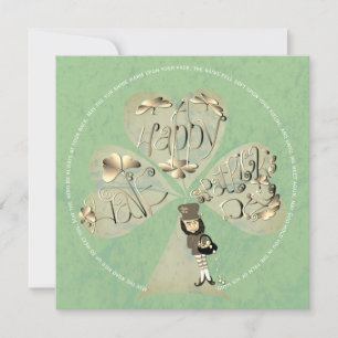 St. Patrick's Day Leprechaun Tack Kort