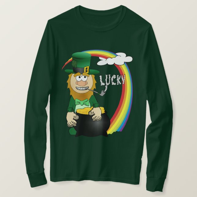 St. Patrick's Day Leprechaun Tee Shirt (Design framsida)