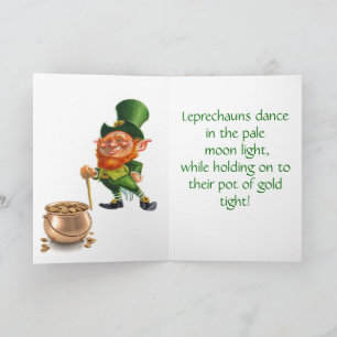 ST. PATRICK'S DAY, LEPRECHAUNS DANSAR kort