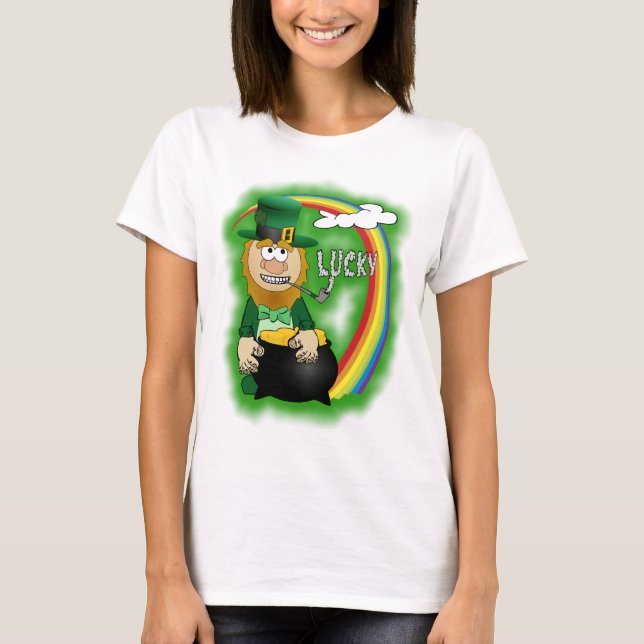 St. Patrick's Day LeprechaunT-Shirt T-shirt (Framsida)