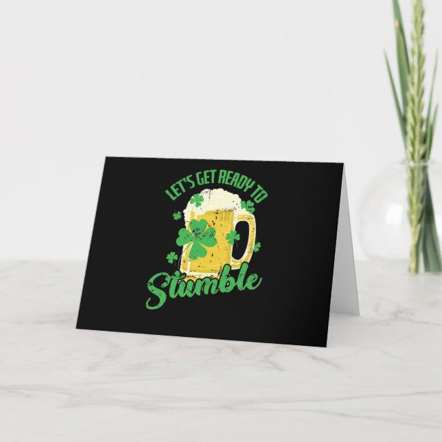 St. Patricks Day Let`s get Ready to Stumble Kort (Framsida)