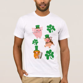 St Patrick's Day lilla musiker T-shirt