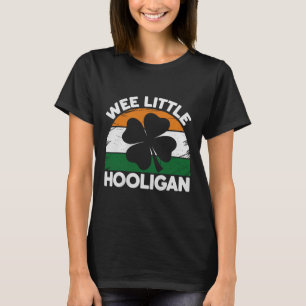 St Patricks Day Liten Stygging Rolig Man Pojke T Shirt
