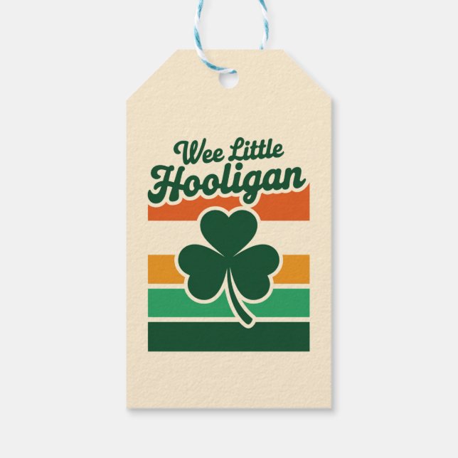 St Patricks Day Liten Stygging Rolig  Presentetikett (Baksidan)