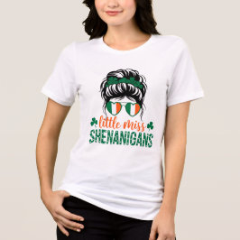 St. Patrick's Day Little Miss Shenanigans T Shirt