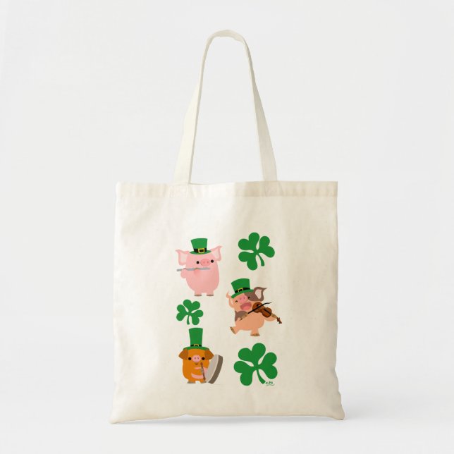 St patrick's day Little Musician Bag Tygkasse (Framsidan)