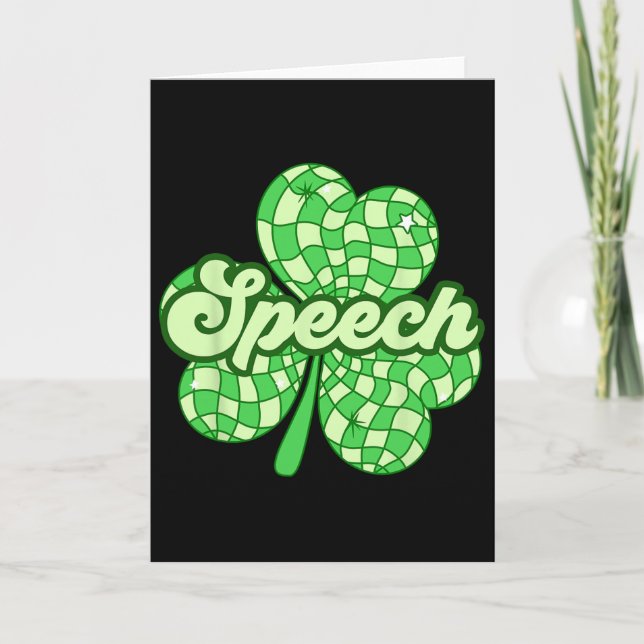St Patricks Day Logoped Talterapeut Logopedisk Ter Kort (Framsida)
