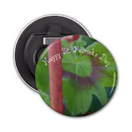 St. Patrick's Day Löv bakom Pole Flasköppnare