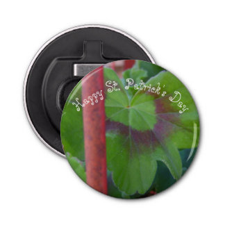 St. Patrick's Day Löv bakom Pole Flasköppnare