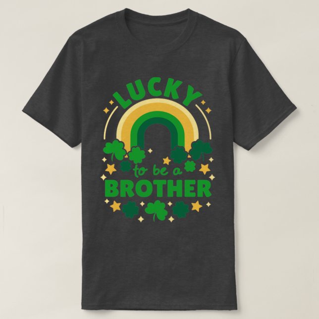 St patricks day Lucky att vara broder T Shirt (Design framsida)