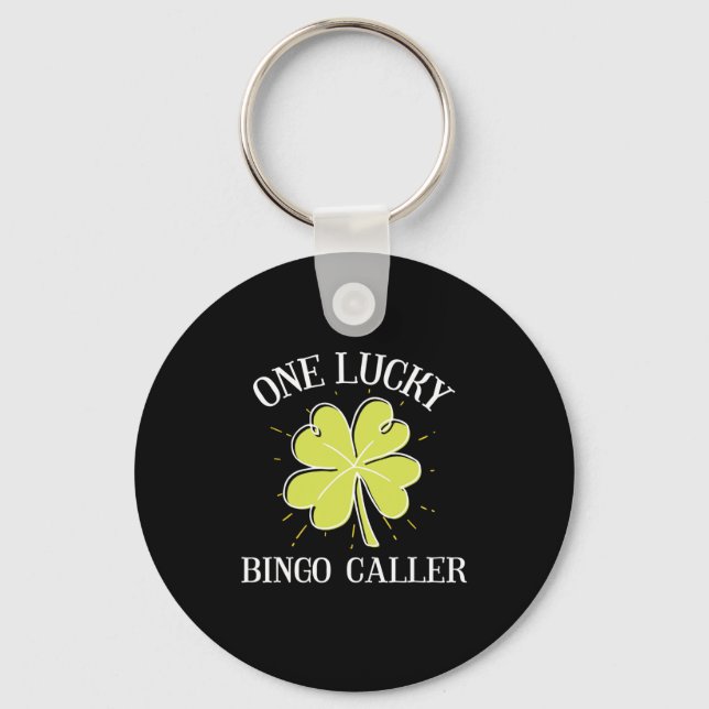 St patricks day Lucky Bingo Caller Gift Nyckelring (Framsida)