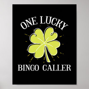 St patricks day Lucky Bingo Caller Gift Poster
