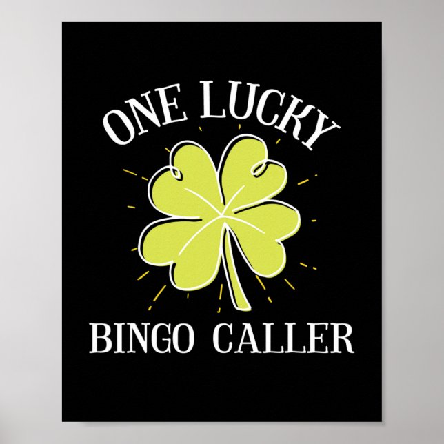 St patricks day Lucky Bingo Caller Gift Poster (Framsidan)