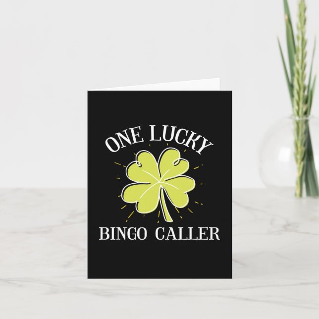 St Patricks Day Lucky Bingo Samtalspresent  Kort (Framsida)