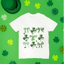 St. Patrick's Day Lucky Clover och Bow