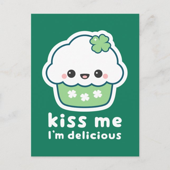 St patrick's day Lucky Cupkaka Vykort (Framsida)