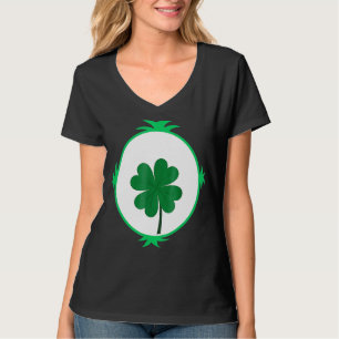 St patrick's day Lucky Cute Irish Shamrock Grönt L T Shirt