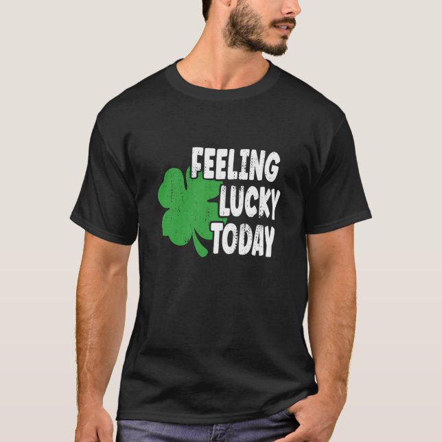 St Patrick's Day Lucky Day T Shirt (Framsida)