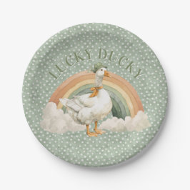  St Patrick's Day Lucky Ducky with Rainbow