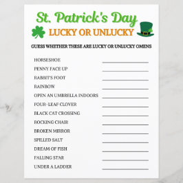 St. Patrick's Day Lucky eller Oturligt spel