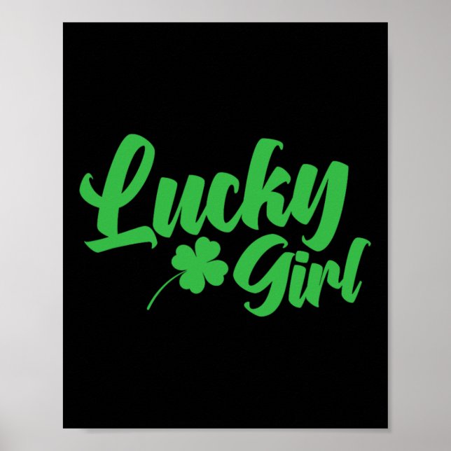 St. Patrick's Day Lucky Girl Poster (Framsidan)