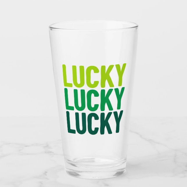St. Patrick's Day Lucky Graphic Glaskopp (Framsida)