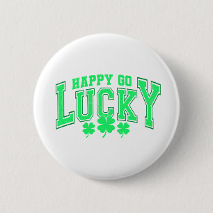 St patrick's day Lucky grönt ölsnyggt Knapp