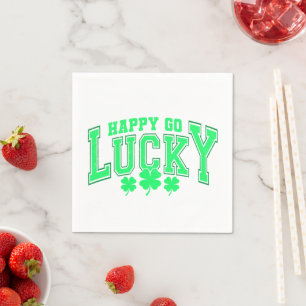 St patrick's day Lucky grönt ölsnyggt Pappersservett