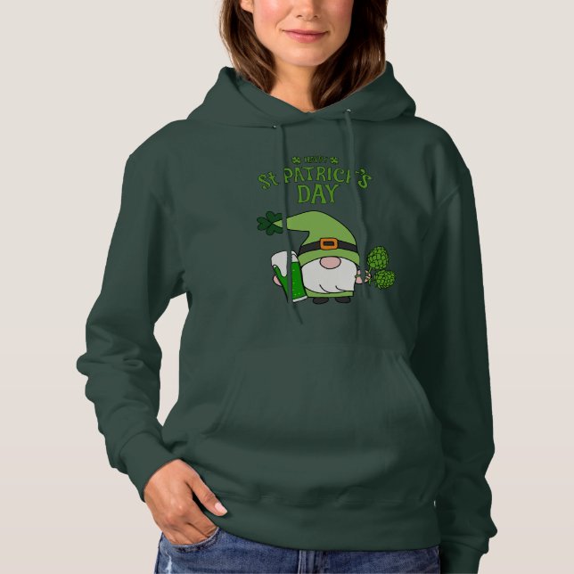 St. Patrick's Day Lucky Hoodie T Shirt (Framsida)