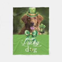 St. Patrick's Day Lucky Hund Funny Anpassningsbar