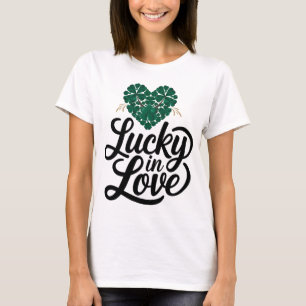 St. Patrick's Day Lucky i Kärlek-Perfekt för par T Shirt