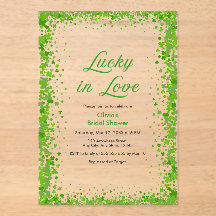 St Patricks Day Lucky in Love Bröllopsdusch 