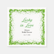 St Patricks Day Lucky in Love Bröllopsdusch 