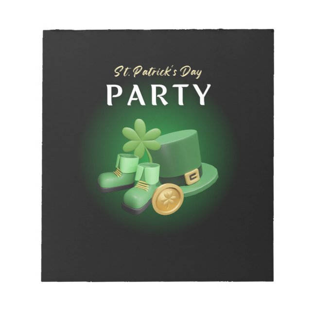 St. Patricks Day Lucky Irish - Funny Lucky Irish Anteckningsblock (Framsida)