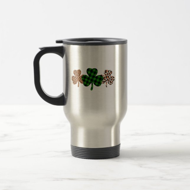 St patricks day Lucky Irish Grönt Play Shamrock Resemugg (Vänster)