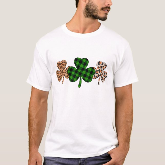 St patricks day Lucky Irish Grönt Play Shamrock T Shirt (Framsida)