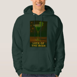 St. Patrick's Day Lucky Irish Klöver Martini Hoodie