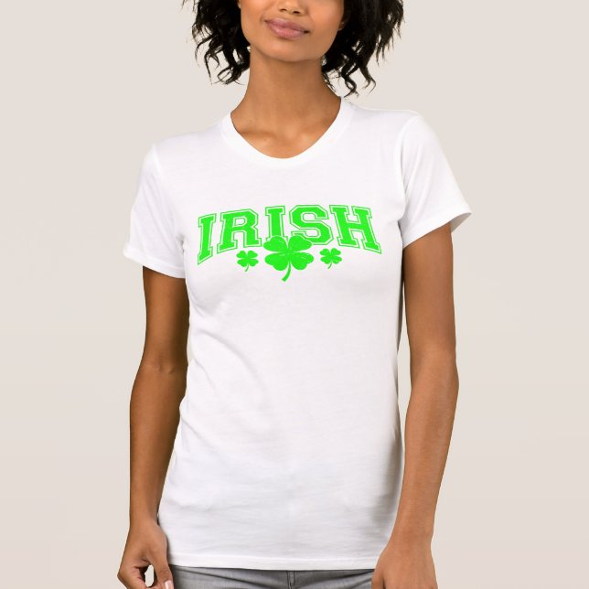 St patrick's day Lucky Irish snyggt T Shirt (Framsida)